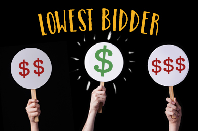 Lowest bidder image