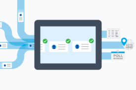 Illustration of PowerProfile's capability to gather and process voter information for easy management
