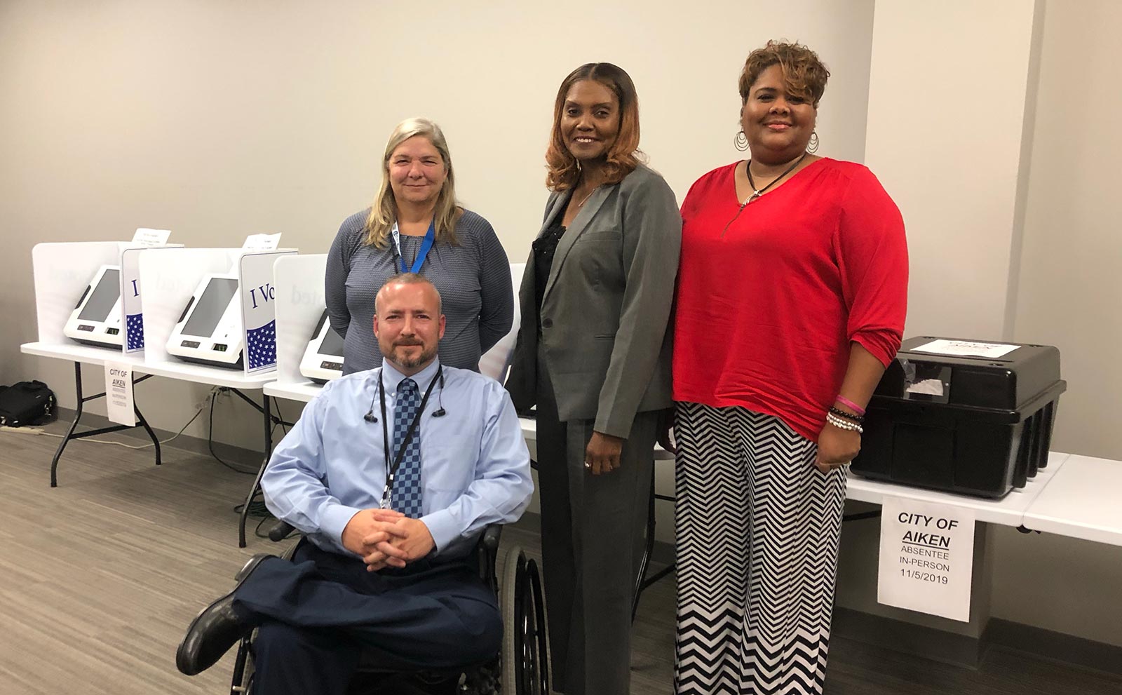 Election officials in Aiken County