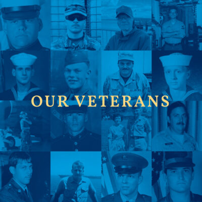 Our veterans - a collage of ES&S employees and family members who have served in the US armed forces