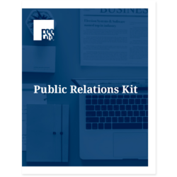 Thumbnail image: cover page of the Public Relations Kit PDF