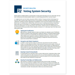 Preview image of Security Bulletin: Voting System Security