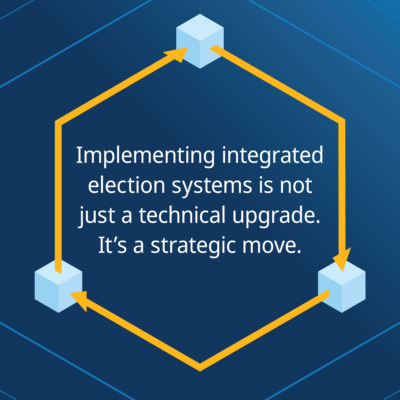Implementing integrated election systems is not just a technical upgrade. It’s a strategic move.