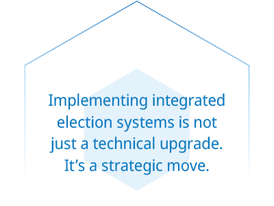 Implementing integrated election systems is not just a technical upgrade. It’s a strategic move.