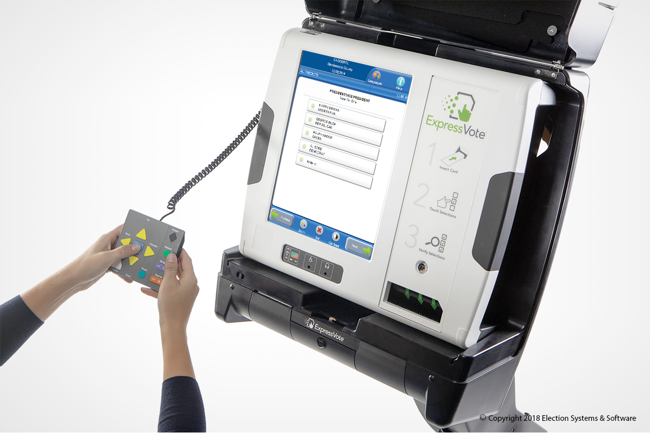 The ExpressVote With ADA Keypad