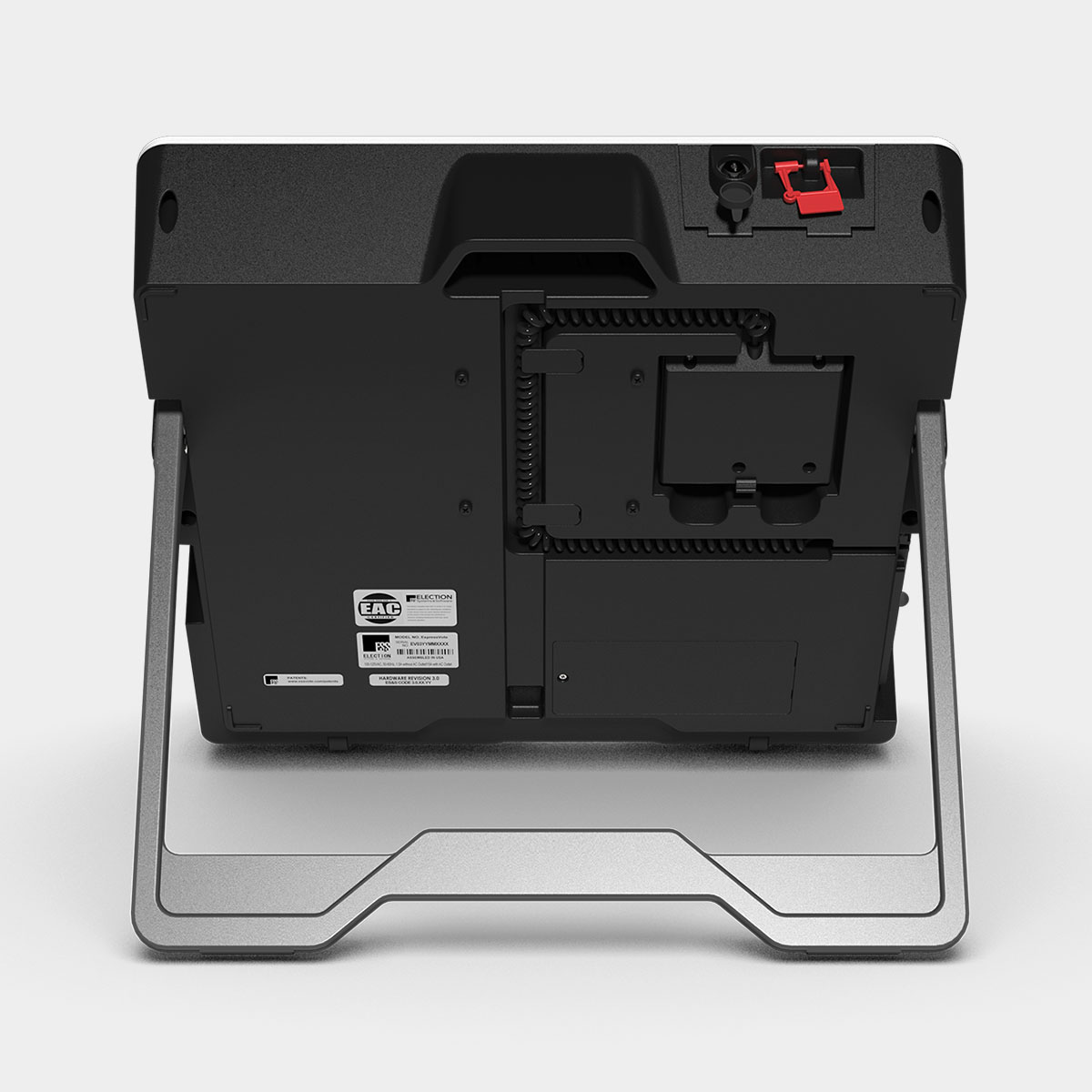 Back view of an ExpressVote unit.
